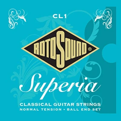 Image de Rotosound Superia Jeu de cordes pour guitare classique Nylon/argent Extrémités à boule (Import Royaume Uni)