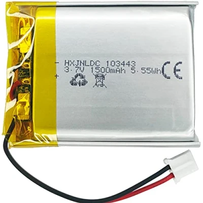 Image de DC 3,7v 1500mah 103443 Batterie au Lithium polymère Rechargeable pour Les Produits électroniques DIY 3.7 5v, Alimentation de Stockage d&#039;énergie Mobile, lumières LED Battery Replacement