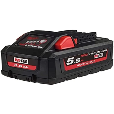 Image de MILWAUKEE M18 HB5.5 Red Lithium 4932464712 Batterie de rechange, visseuse rechargeable 18 5.5 1100