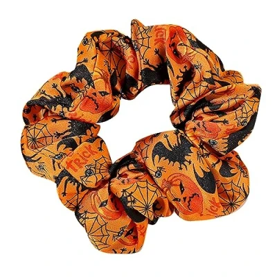 Image de Yeselino Chouchous colorés d&#039;Halloween en forme de citrouille, élastiques satin, pour queue cheval, chouchou doux, à cheveux accessoire