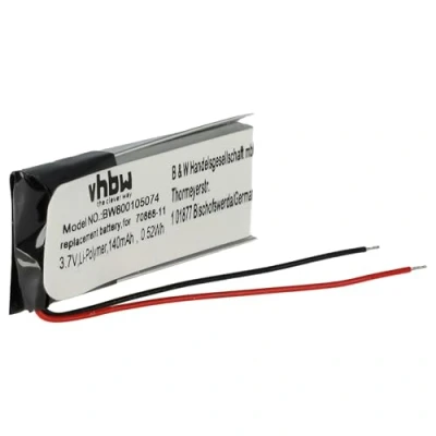 Image de vhbw Batterie Remplacement pour JBL GSP051230 Casque Audio, écouteurs sans Fil (140mAh, 3,7V, Li polymère)