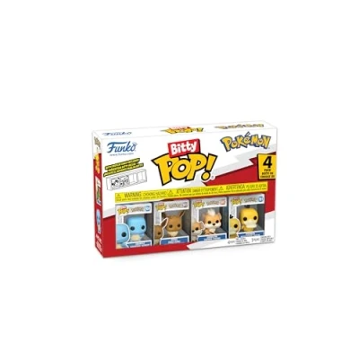 Image de Funko Bitty Pop! Pokemon Squirtle 4PKet Une Mini Figurine Mystère en Surprise 2.2 Cm Collectionnable Étagère Empilable Incluse