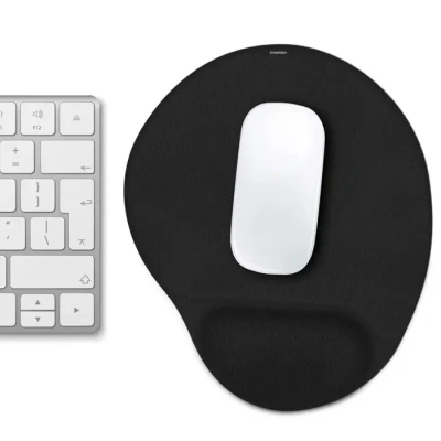 Image de imoshion Tapis de souris ergonomique avec repose poignet 30 x 25 cm Noir Neuf