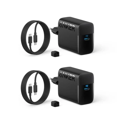 Image de Anker Chargeur Super Rapide USB C 45 W, avec câble C, Compatible Recharge PPS, pour Samsung Galaxy S24 Ultra/S24/S23+/S23/S22/Note20, iPhone 16/16 Pro, Pixel, et Bien Plus Encore