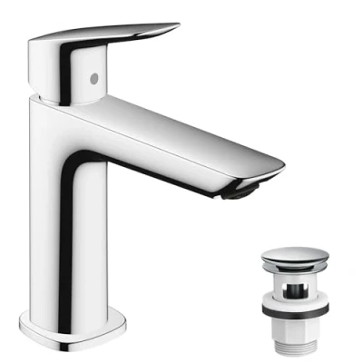 Image de hansgrohe Logis Mitigeur de lavabo 110, bonde Push‑Open, chromé, 71252000