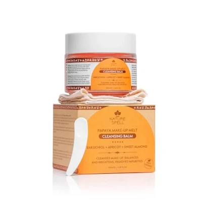 Image de Nature Spell Baume Démaquillant à la Papaye 100ml Élimine le Maquillage &amp; Nettoie Visage, Convient Tous Types de Peau, Fabriqué au Royaume Uni