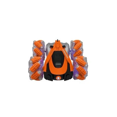 Image de Lexibook Crosslander, Voiture radiocommandée lumineuse tout terrain, télécommande, rechargeable, jeu d&#039;action électronique, Orange/Noir, RC21