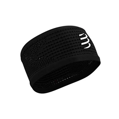 Image de Compressport Headband On/Off Bandeau Running Adulte Unisexe, Noir, Taille Unique