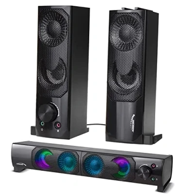 Image de Audiocore 3Wx2 computer soundbar, LED, USB 5v, line in, AC955