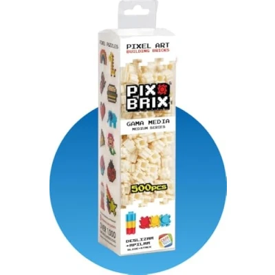 Image de Cefa Toys PIX BRIX Pixel Art Set 500 PIÈCES Blanches DE Gamme Moyenne, 57010, Blanc