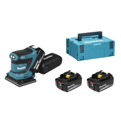 Image de Ponceuse vibrante 18V LXT 112x102 mm (2x5,0 Ah) en coffret MAKPAC MAKITA DBO480RTJ