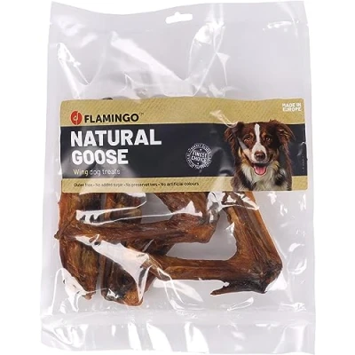 Image de Flamingo Snack Nature Ailes d&#039;oie Friandises sans Glutes sucres ajoutés colorants ni conservateurs Produit d&#039;europe