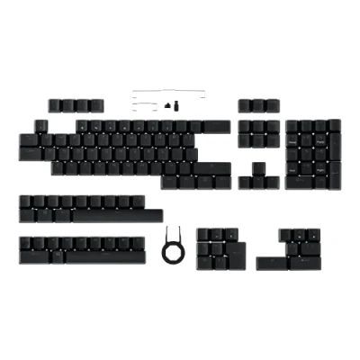 Image de ASUS ROG PBT Keycap Set, Premium, Durable Material Keycaps with Shortened Stems and Mid Height Profiles, Providing Better Click Stability Longer Lifespan, UK Layout