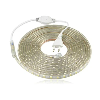 Image de DUVERT Ruban à Led, Bande Led Etanche, Lumineux Bandeau 220v, 5050 IP65 Etanche Strip Blanc chaud (8m)