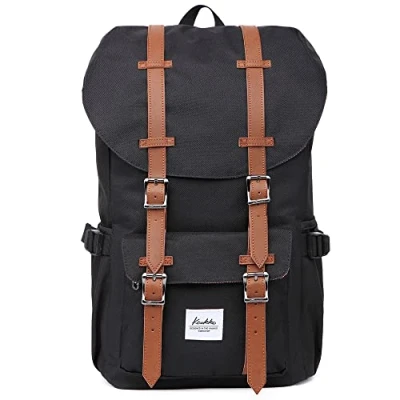 Image de KAUKKO Sac à dos loisir Compartiment pour 15&quot; ordinateur portable 22 Litres Noir