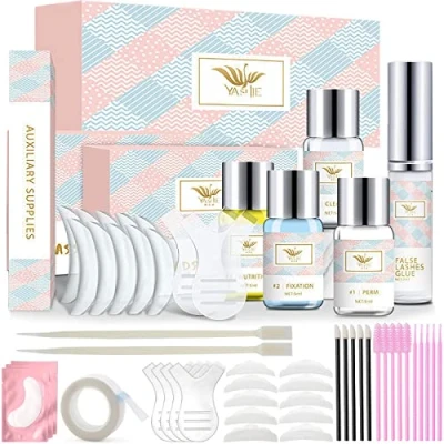 Image de Amzeeniu Kit Rehaussement de cils,Eyelash Perm Kit,Rehaussement Cils Kit,Professionnel Semi Permanent Curling,Perming Wave d’extensions Cils,Kit Convient ​pour le Salon Beauté
