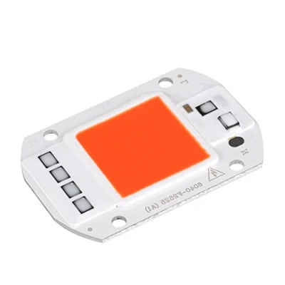 Image de Zerodis 50W Led Source de Puce COB Super Lumineux Intensité Lumière Émetteur Composants pour DIY Élever la Lumière, Plante Intérieure végétale et Fleur AC220V(Rouge)