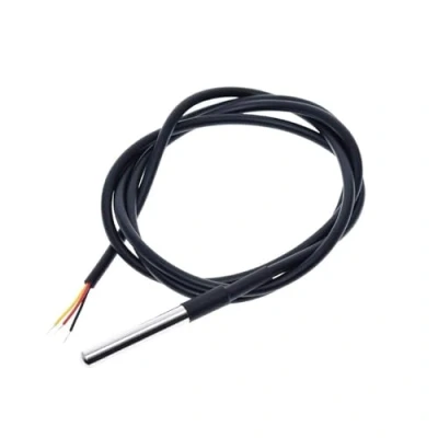 Image de Sonde DE température numérique étanche DS18B20 Différentes longueurs Compatible avec Arduino, Raspberry Pi CÂBLE 2 MÈTRES