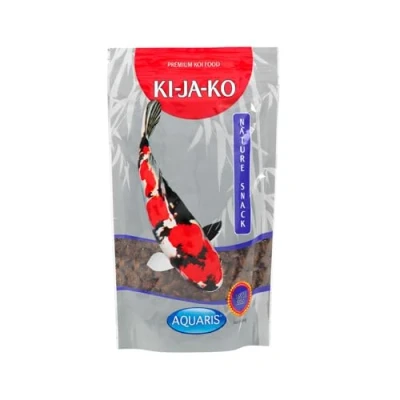 Image de KI JA KO Nature Snack Aliment pour carpes koï 350 g, Nourriture complémentaire Naturelle Les Kois, à partir de 16 C température l&#039;eau