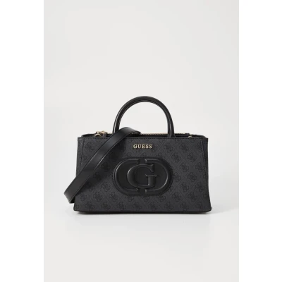 Image de Guess Mietta Society Satchel Sac à main, Femme, Taille: One Size, Coal/black