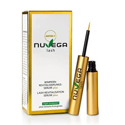 Image de Nuvega Lash Super V Sérum Cils et Sourcils Vegan pour des Plus Longs en 4 à 6 Semaines I Serum la Croissance/l’Extension de Fabriqué Allemagne 3ml