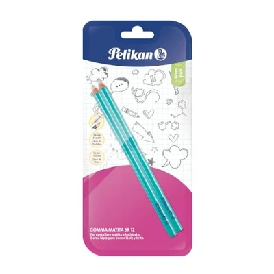 Image de Pelikan Lot de 2 gommes à effacer SR 12 Blanc Pour dessin technique et scolaire Fabriquées en Allemagne
