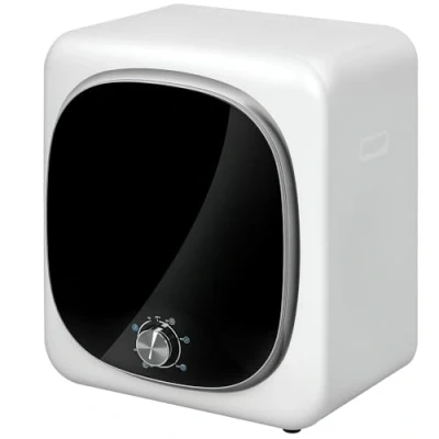 Image de HOMCOM sèche linge à évacuation compact électrique 800 W 4 Kg avec 5 modes de séchage, cuve en acier inoxydable, charge frontale, pour appartement, maison, camping cars, blanc
