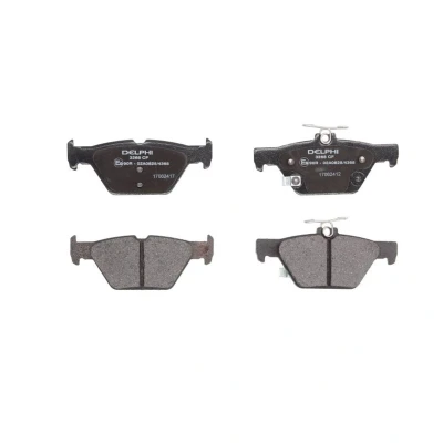 Image de DELPHI LP3268 Jeu de plaquettes frein avec indicateur d&#039;usure tôle anti bruit sans accessoires SUBARU: Levorg I, Outback IV, XV II