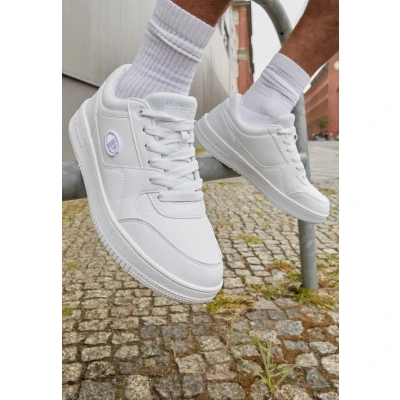 Image de Champion Rebound LOW Chaussures de basket, Homme, Taille: 42, Triple white Polyuréthane