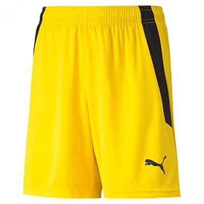 Image de PUMA Teamliga Shorts Jr Mixte bébé Jaune (Cyber Yellow p) 8 ans