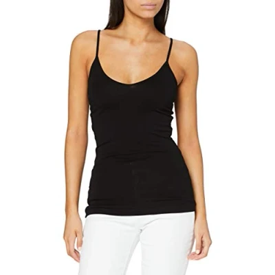 Image de Vero Moda Femme Vmmaxi My Soft V Singlet Noos D bardeur, Noir (Black), L EU