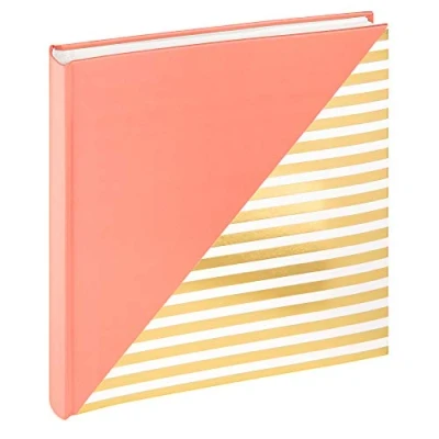 Image de walther design album photo rose saumon 26 x 25 cm avec dorure, Unite FA 237 R
