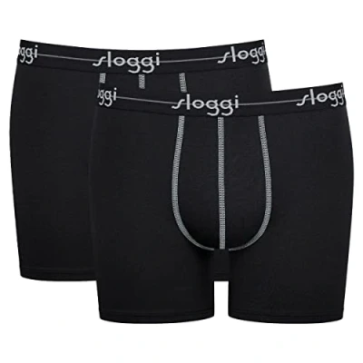 Image de Sloggi 2ER Packstart C2P BOX Shorty, Homme, Taille: XL, Schwarz
