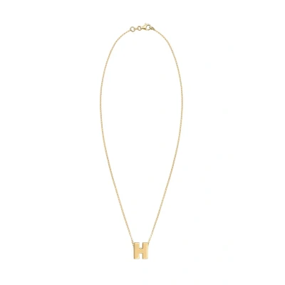 Image de Elli Buchstabe H Initialen Trend Minimal Collier goldcoloured, Femme, Taille: 45, Gold coloured