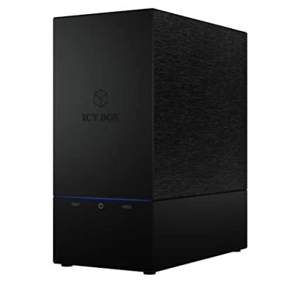 Image de Raid System, 2X SATA 3,5&quot; zu 1x USB 3.0 Boitier 0/1/LARGE/SINGLE ICY BOX Noir 60045