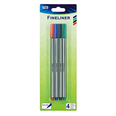 Image de TSI Stylo à pointe fine 4 couleurs