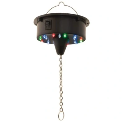 Image de Moteur de boule à facettes LED alimenté par batterie FXLAB 18 lumineuses Léger et résistant