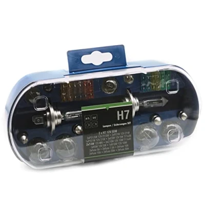 Image de LIGHTWORLD24 voiture H7 éclairage fusible ensemble 12V 30 pièces lampe ampoule feu stop boîte remplacement
