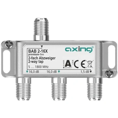 Image de Axing BAB 2 16X Dérivateur 16 DB 5 1800 MHz TV Data Internet Télévision par câble