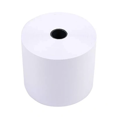 Image de Exacompta Réf. 5770120V Carton de 50 bobines pour machine à calculer et caisses largeur 57 mm x diamètre 70 mandrin 12 1 pli offset extra blanc 60g/m² Métrage (+ ou 2m) : 40 m