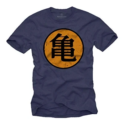 Image de Makaya Goku T Shirt pour Homme Kame Dragon Bleu XXXL