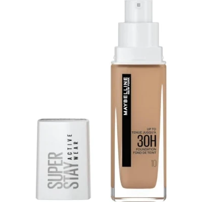 Image de Maybelline New York Super STAY Active WEAR Foundation Fond de teint, Femme, Taille: 30 ml, 10 ivory