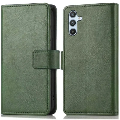 Image de Coque Samsung Galaxy A34 (5G) IMOSHION Vert Rigide Rabat Mixte