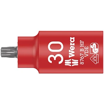 Image de Wera 05004923001 8767 B VDE HF Douille Embout, isolée 3/8&quot;, TX 30