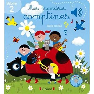 Image de Mes premières comptines volume 2 Livre sonore avec 6 puces Dès 1 an d’occasion Très bon