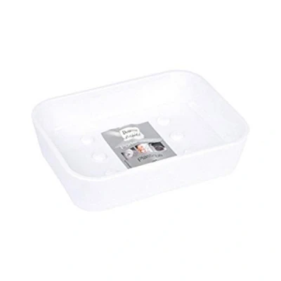 Image de douceur d&#039;intérieur, Porte Savon (11.9 x 8.9 2.3 cm) Vitamine Blanc, Plastique Soft Touch