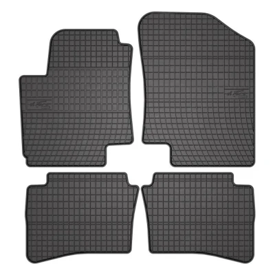 Image de FROGUM 0424 Ensemble de tapis sol Caoutchouc avant et arrière 4 noir Sur mesure HYUNDAI: i20 I 3/5 portes
