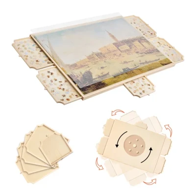 Image de VEVOR Planche de Puzzle 2000PCs Portable avec Tiroirs et Couverture 1020x745 mm