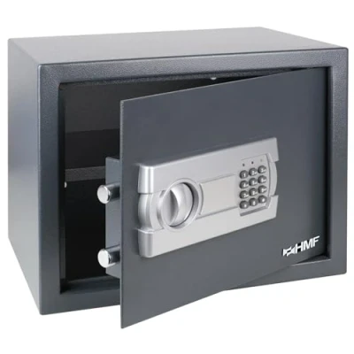 Image de HMF 4612312 coffre fort, fort à poser avec serrure électronique, 38 x 30 cm, anthracite