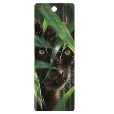 Image de 3D LiveLife Bookmark Wild Eyes de Deluxebase. Un marque page en forme tigre avec une illustration lenticulaire sous licence l&#039;artiste renommé David Penfound.
